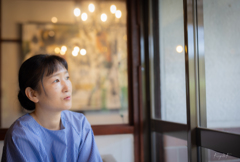 古民家cafeにて
