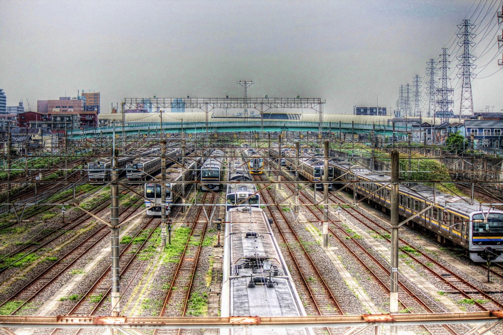 【HDR】JR幕張車両基地-千葉(Type-2)