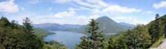男体山と中禅寺湖