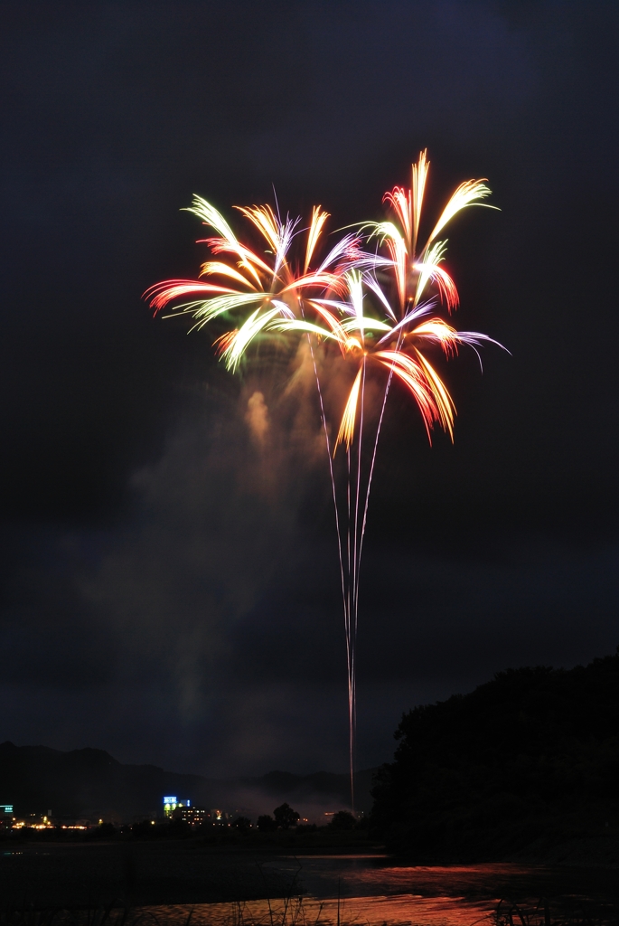 足利花火大会にて
