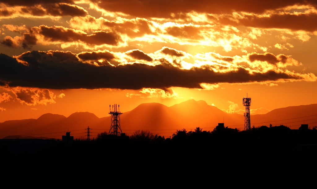 正月夕景