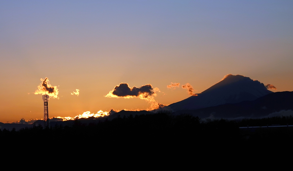 富士夕景