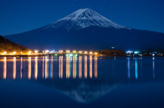 富士と河口湖