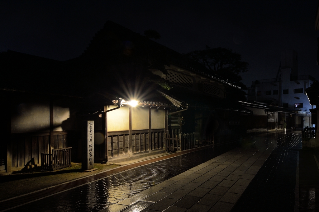 雨の竹原町並み保存地区