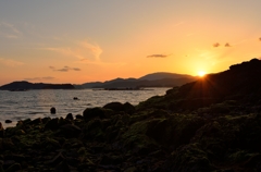 三津湾の夕日２