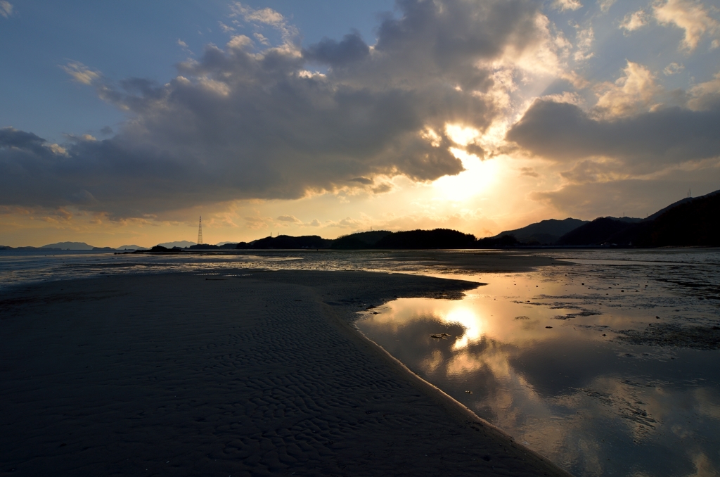夕焼けに期待