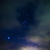 雲の隙間のオリオン
