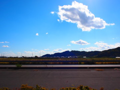 田舎道。