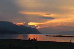 夕暮れの銭函