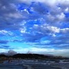 夕暮れの海空