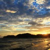 夕暮れの海空
