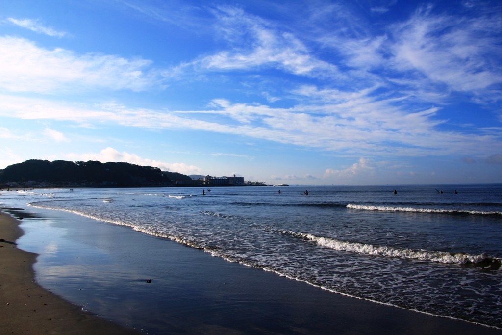 朝の海散歩
