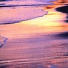 夕暮れ海空