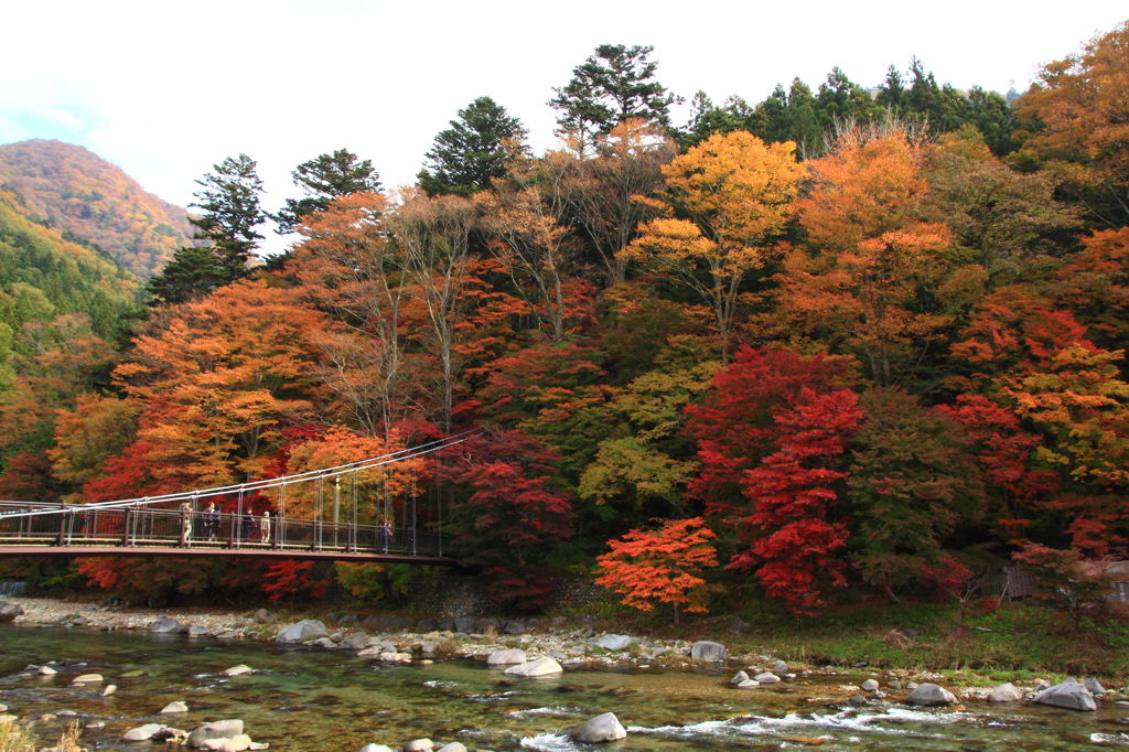 箒川～紅の吊り橋