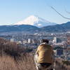 富士山を撮るお兄さんを撮る私