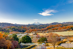 遠く見えるは富士の高嶺
