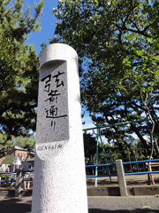 平塚市・弦斎通り標示