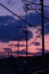 夕暮れ僕の街