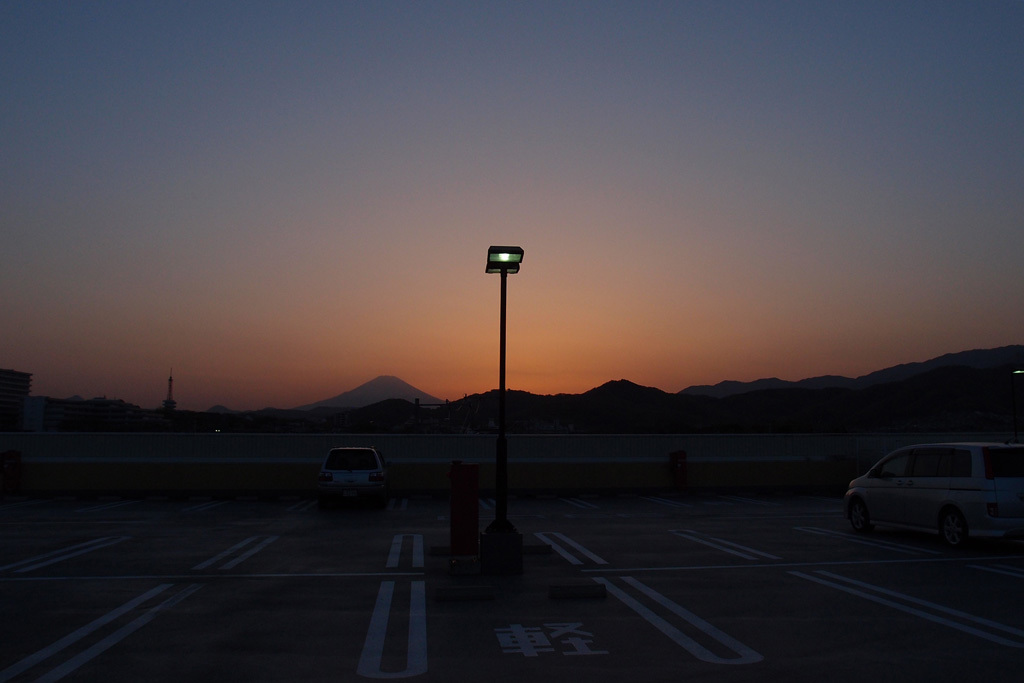 夕富士②