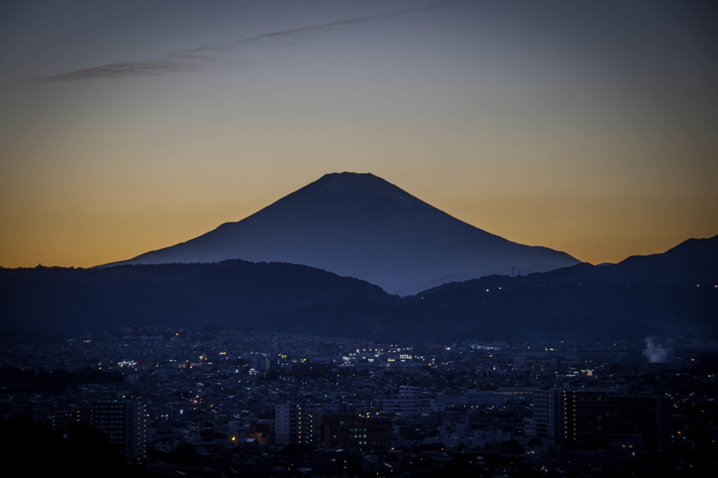 今日の富士山は美しかった　・・・のアップ