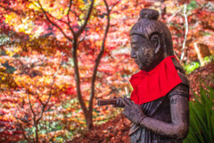 秋深まりし三十六童子像