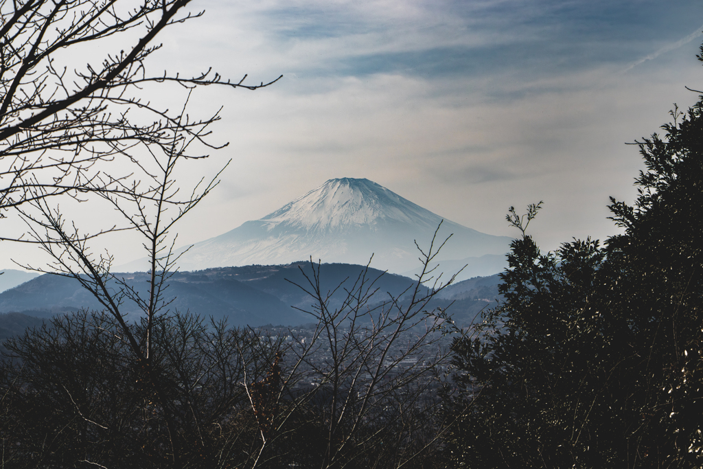北風小僧と冬の富士