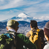 富士山の撮影は順番待ち