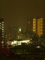 雨、駅
