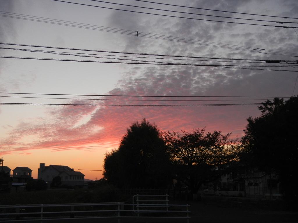 Sunset sky in autumn2