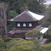 雪の積もった銀閣寺