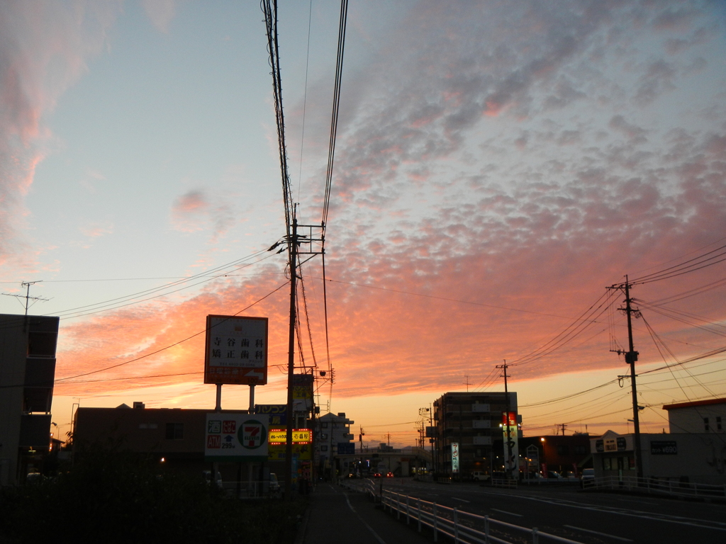 Sunset sky in autumn1