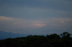 江ノ島から眺める富士山