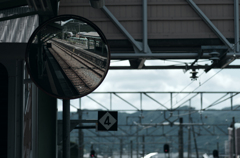 駅の鏡