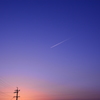 夕日～ヒコウキ雲～