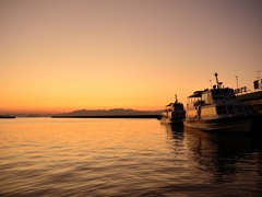 湖北の夕景