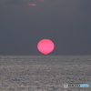真っ赤な夕陽