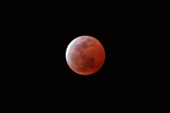 A lunar eclipse