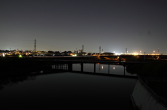 水門からの夜景