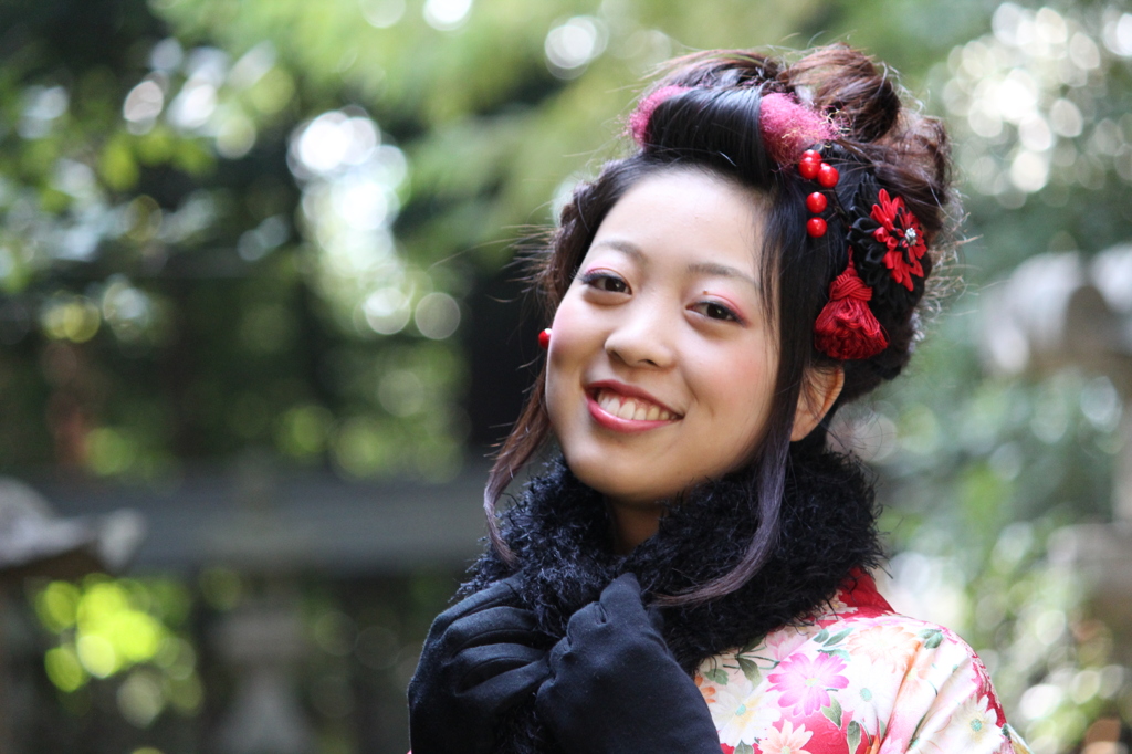 振袖　大正ロマン風　　成人式　着物