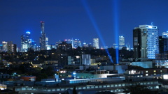 Blue light Melbourne