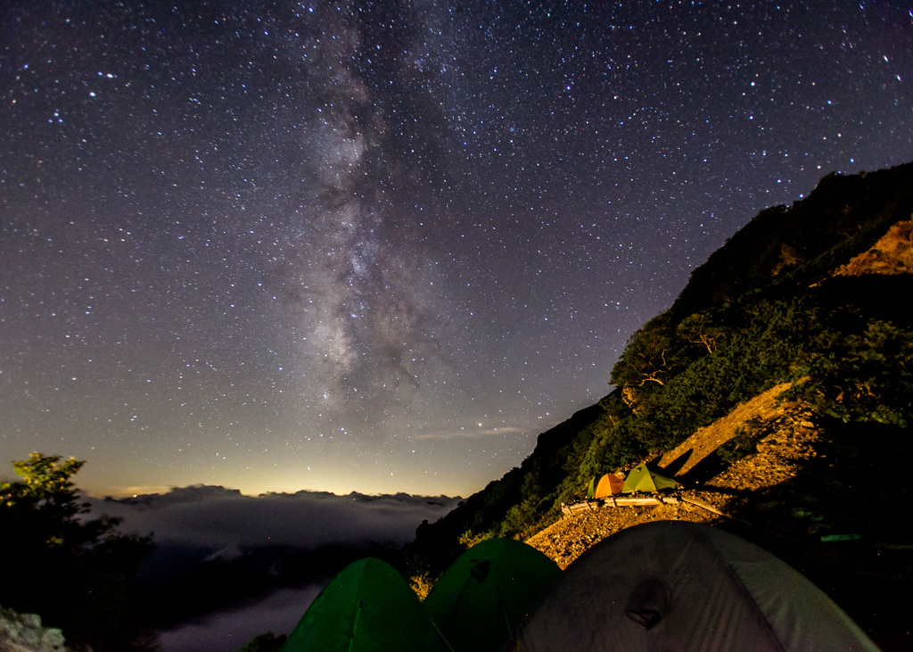 針ノ木峠の夜