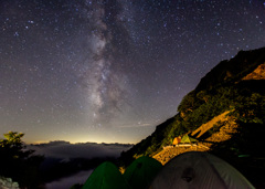 針ノ木峠の夜