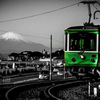 海沿いの鉄道
