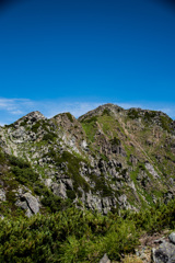 水晶岳へ