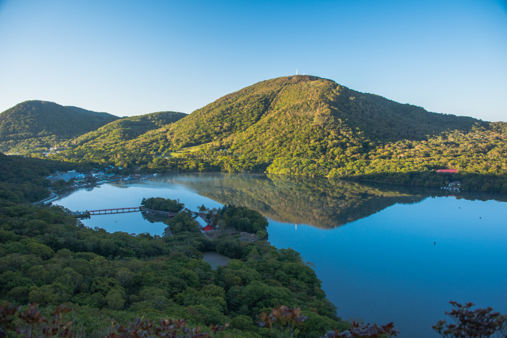 大沼の朝