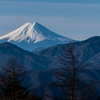 晴れた朝の富士 