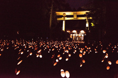 穂高神社神竹灯