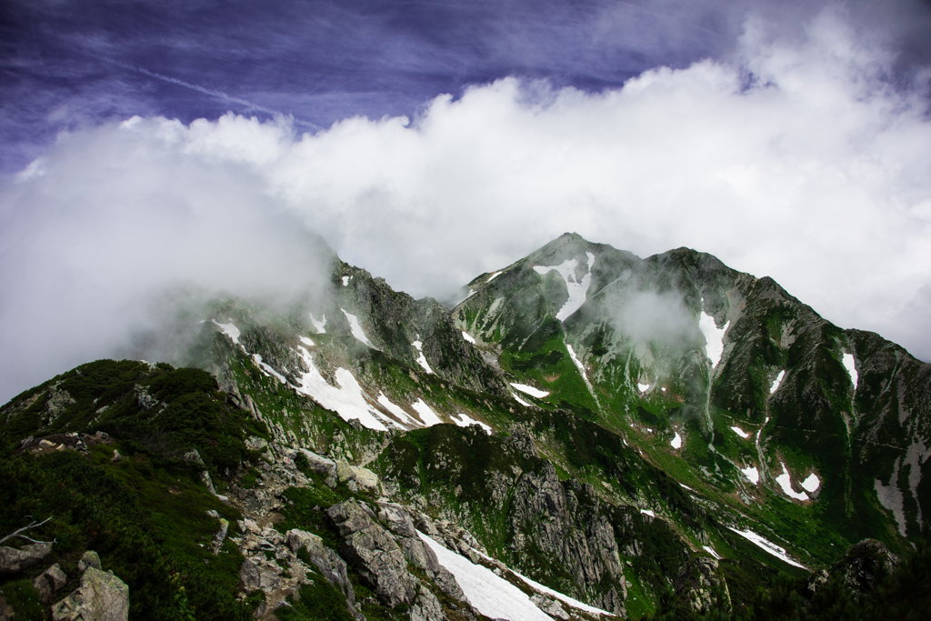 振り向いて立山