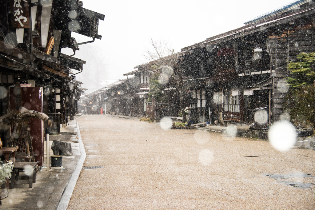 宿場町の冬