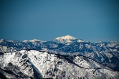 雪の燧ヶ岳と至仏山